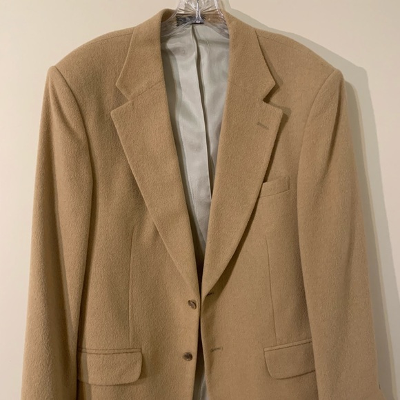 Men’s Camel Hair Sport Coat, size 40R, Club Room - Picture 8 of 16